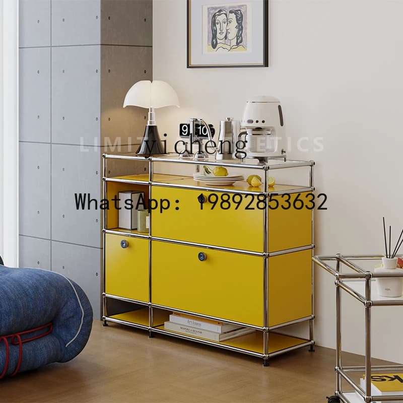 Modular Cabinet Modular Stainless Steel Storage Bucket Cabinet Storage Bookcase