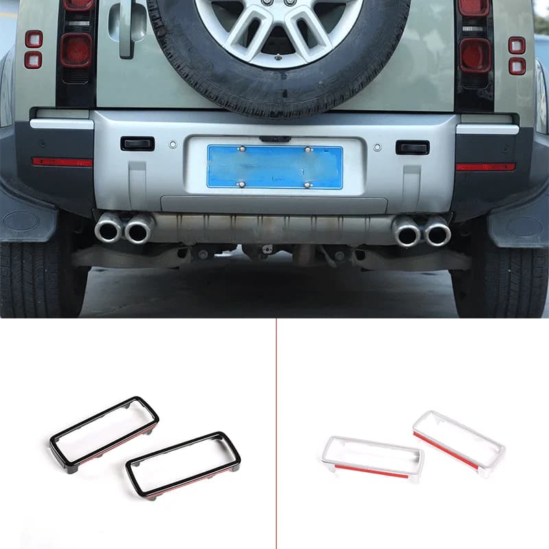 For 2020-2024 Land Rover Defender 90 110 130 ABS Black Car Trailer Hook Hole Frame Decoration Sticker Car Exterior Accessories