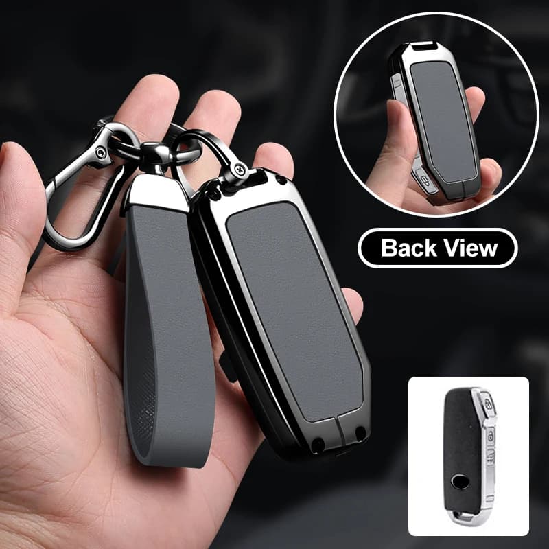 Metal Protector Shell for KIA Sportage R GT Stinger Sorento Ceed Cerato Forte Niro Soul Telluride Car Key Case Cover Keyless