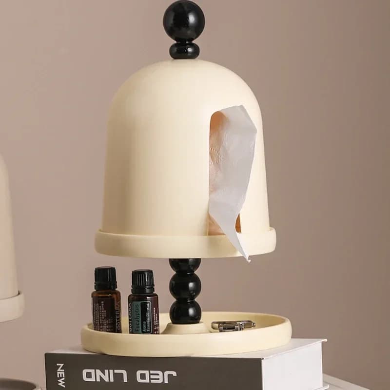 Hot SalesCreative Multi-Functional Desktop Cream Style Advanced Sense Simple Paper Extraction Box Retro French