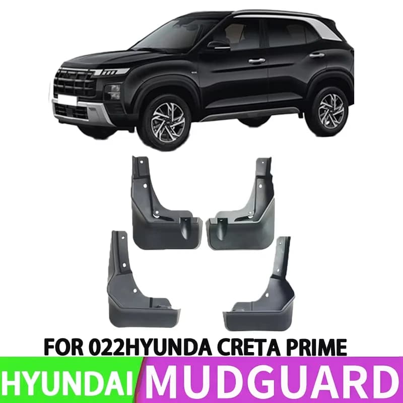 For 2022 Hyundai Creta Ix25 Creta Prime Car Front and Rear Wheel Fenders Splash Protector