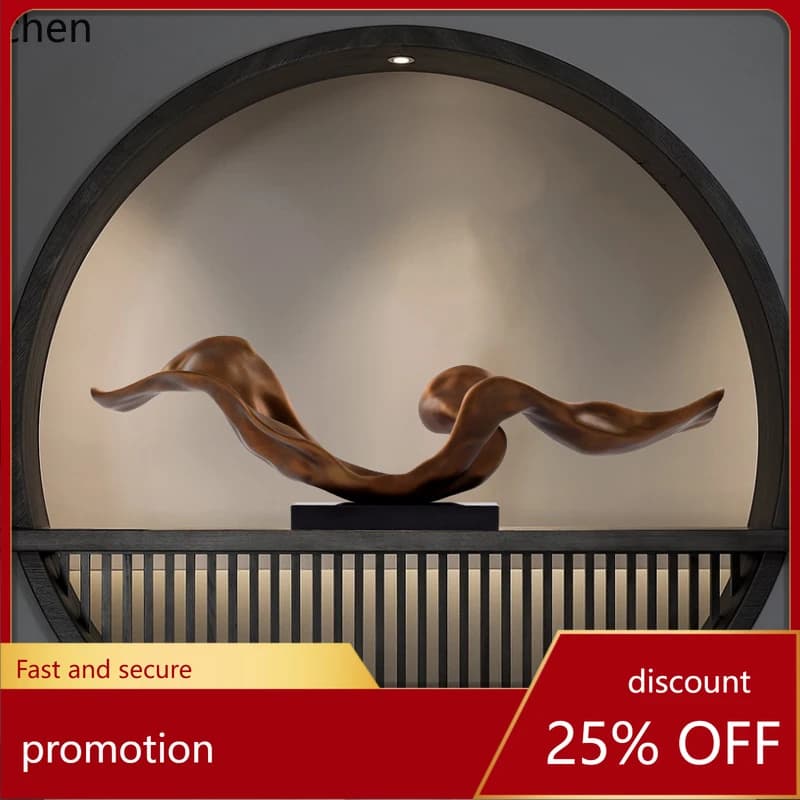 CZ Entrance Hallway Ornament Light Luxury Abstract Sculpture Creative Art Soft Decoration Craft
