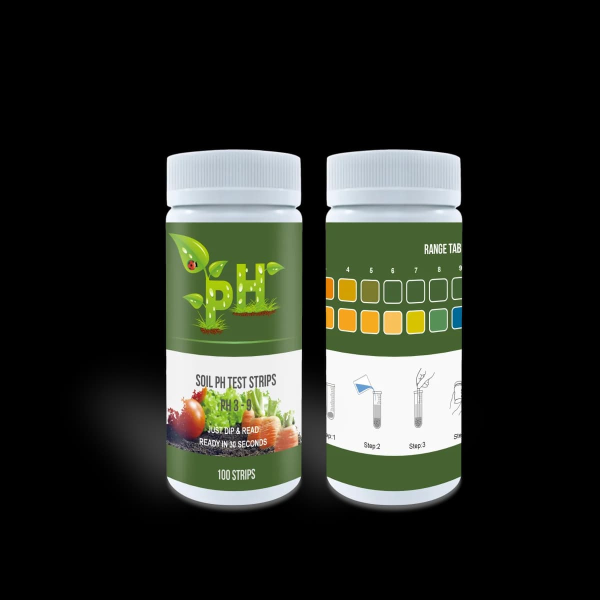 Accurate litmus paper pH meter soil pH test strips for testing pH 3-9 with 100 strips
