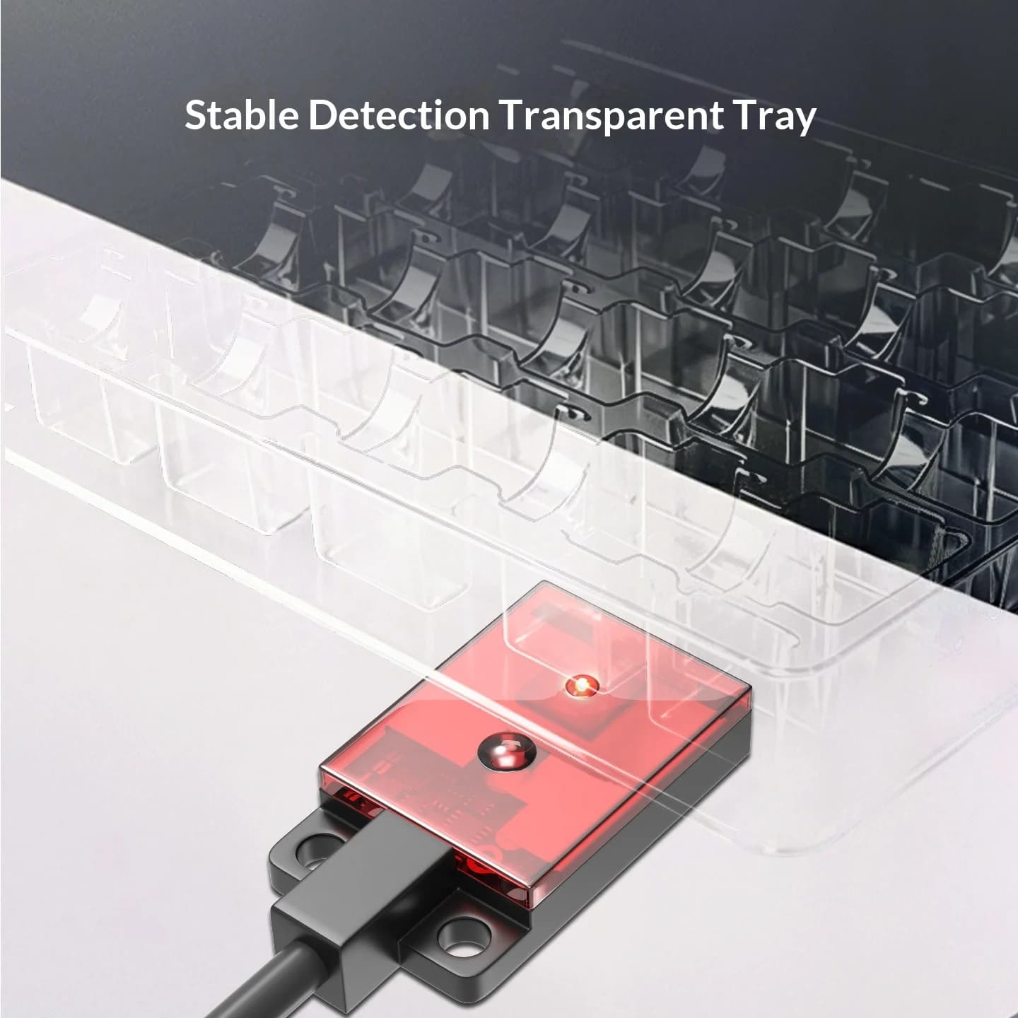 Ultra-thin Anti-interference Diffuse Reflection Photoelectric Sensor with Background Suppression, NPN and PNP Output