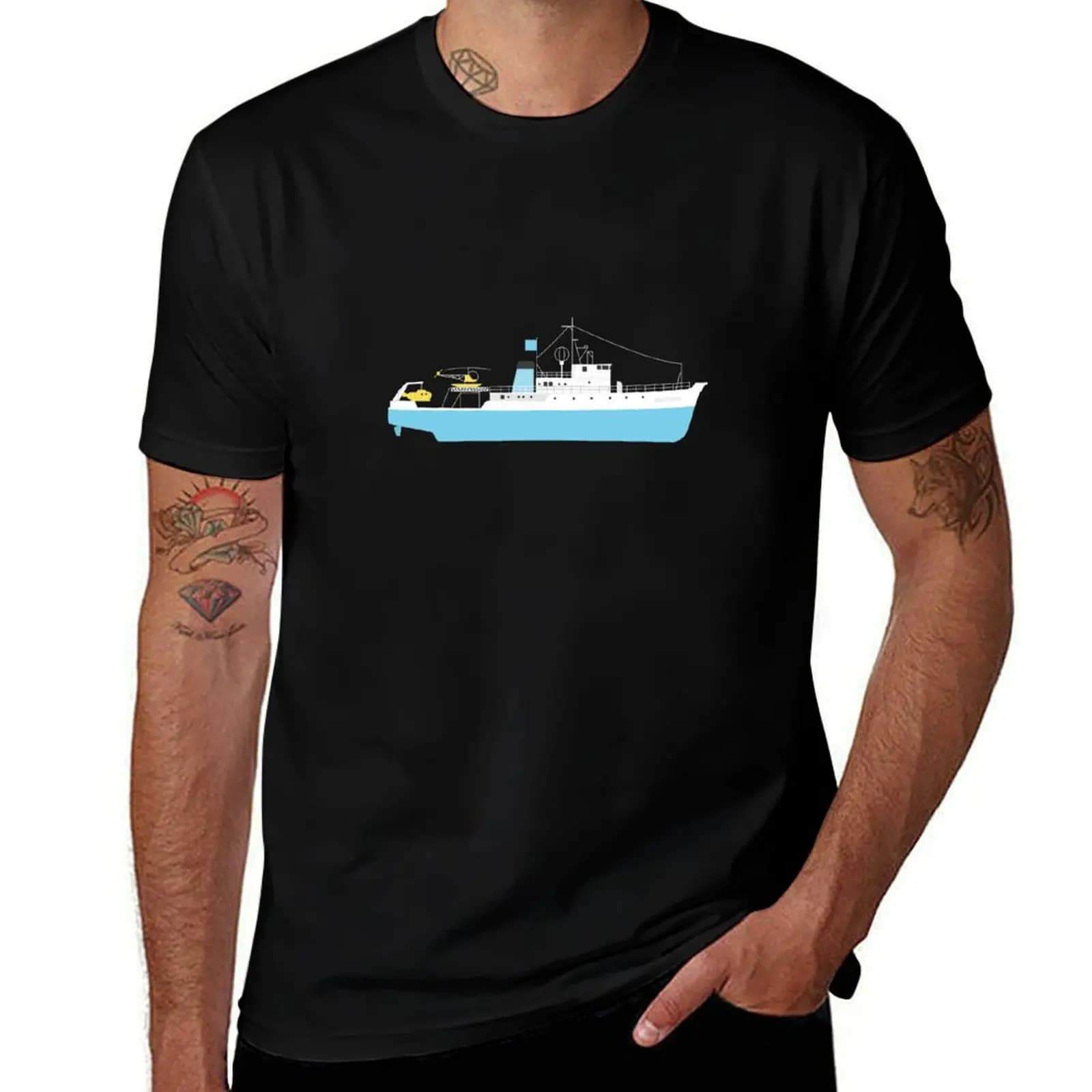 Life Aquatic by Steve Zissou - The Belafonte T-Shirt Work Wear Breathable Tee T-Shirt