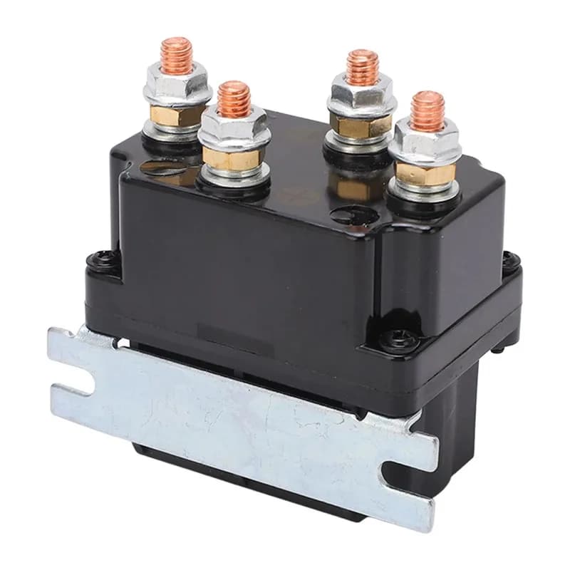 Winch Relay 250A Integrated Waterproof ABS Brass Electric Winch Relay for Off Road Vehicle 12V