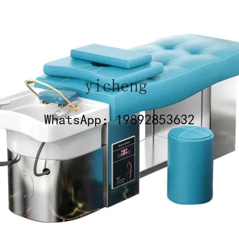 AA High-End Ceramic Basin Steel Frame Thai Shampoo Chair Water Circulation Fumigation Head Treatment Bed
