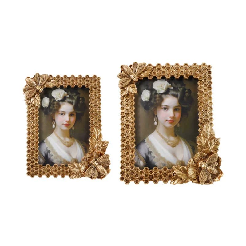 Creative modern bee hive high-end resin desktop photo frame, bedroom, living room, study room decoration table photo frame