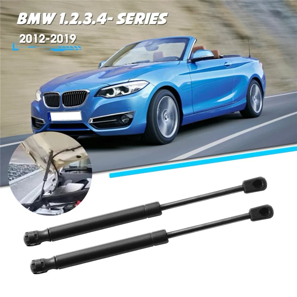 2Pcs Front Bonnet Hood Gas Lift Supports Shock Piston Struts Damper 51237255812 Fit BMW 3 Series 320i 325i 328i 330i 335i 340i