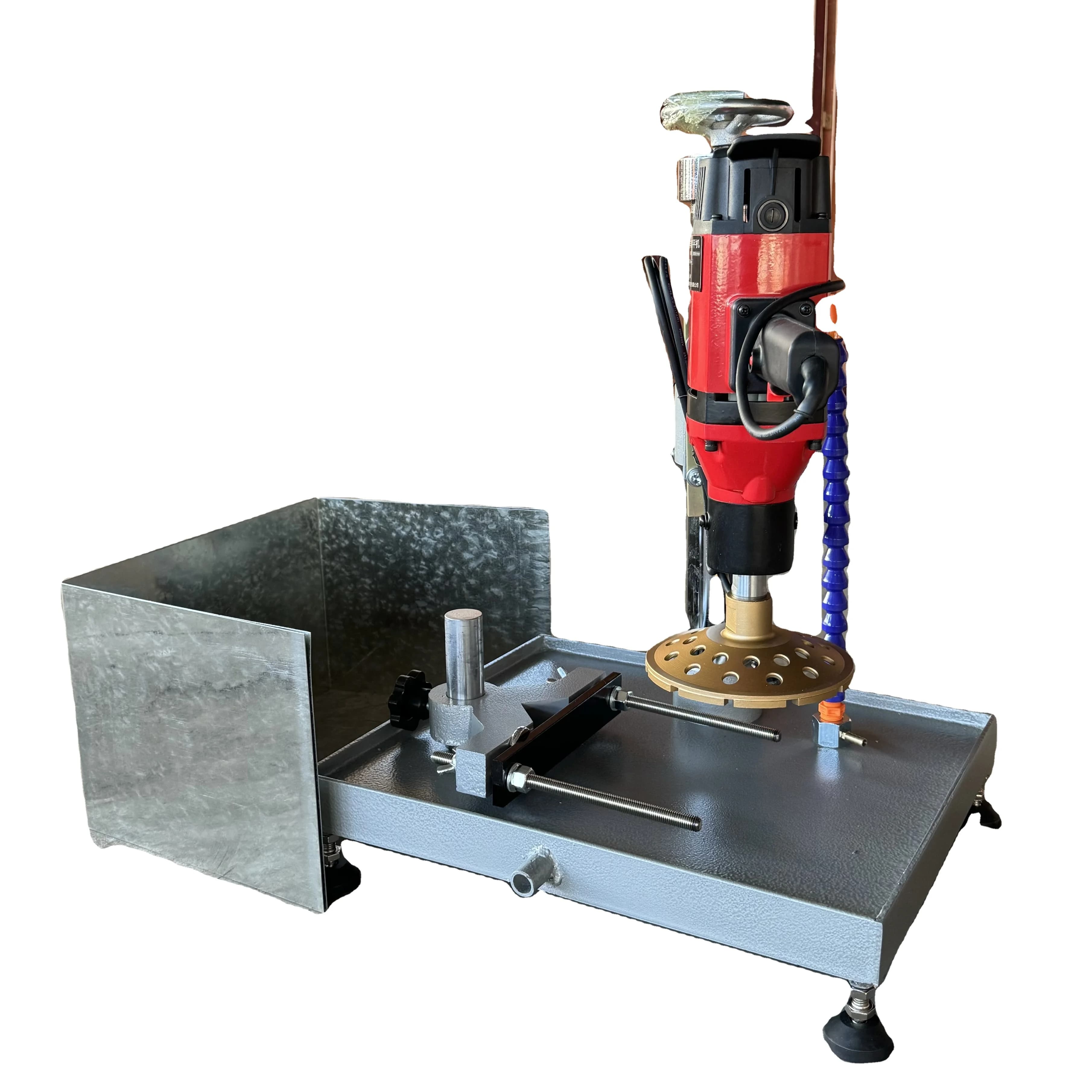 Lab Use Electronic Power Cylinder Concrete Grinder Machine for Solid Concrete Samplesrock Concrete Testing Equipment