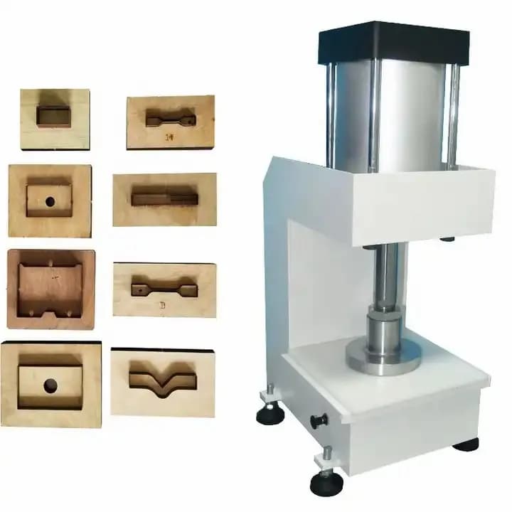 Plastic Rubber Pneumatic Specimen Slicer Dumbbell Sample Cutting Machine