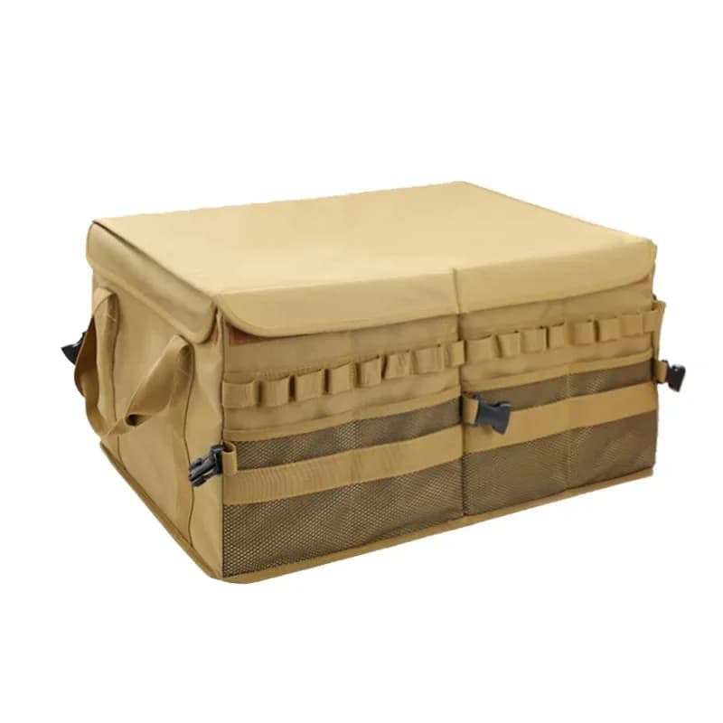 Outdoor camping Durable Portable Large Capacity Foldable Storage Box Travel Car Tools Organization Simple Storage Container