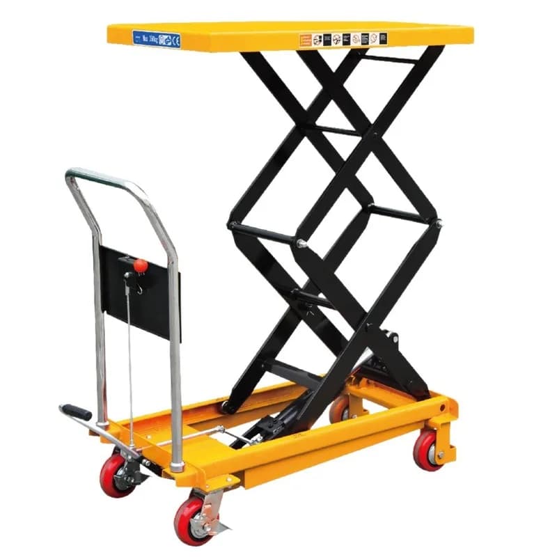 Mobile platform truck Manual hydraulic platform truck Lift truck