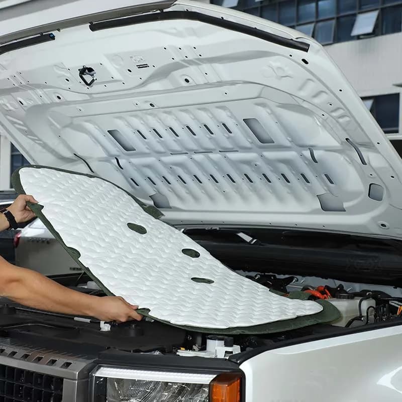 For Toyota Prado LC250 Lexus GX 2024 2025 2026 Car Engine Hood Pad Heat Insulation Cotton Fireproof Cover Sound Accessories