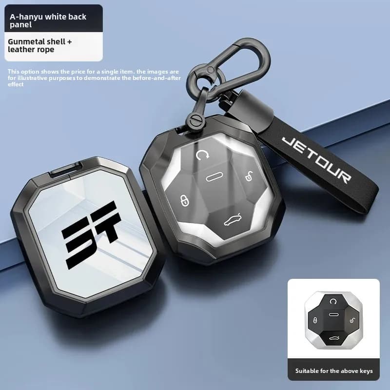 Zinc Alloy Car Key Cover for Jetour Traveller T1 T2 2025+ 2026 Freedom Freer Remote Case Shell Protection Holder Fob Accessories