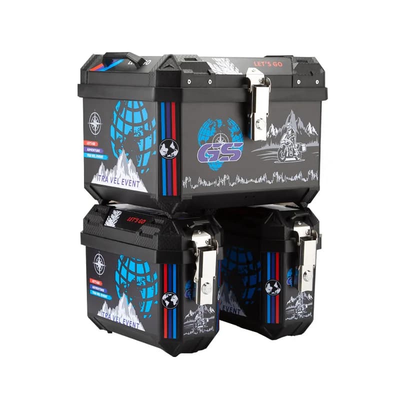 Motorcycle trunk quick dismantling design, wear-resistant and anti-drop, with lock design, safer travel, general electric