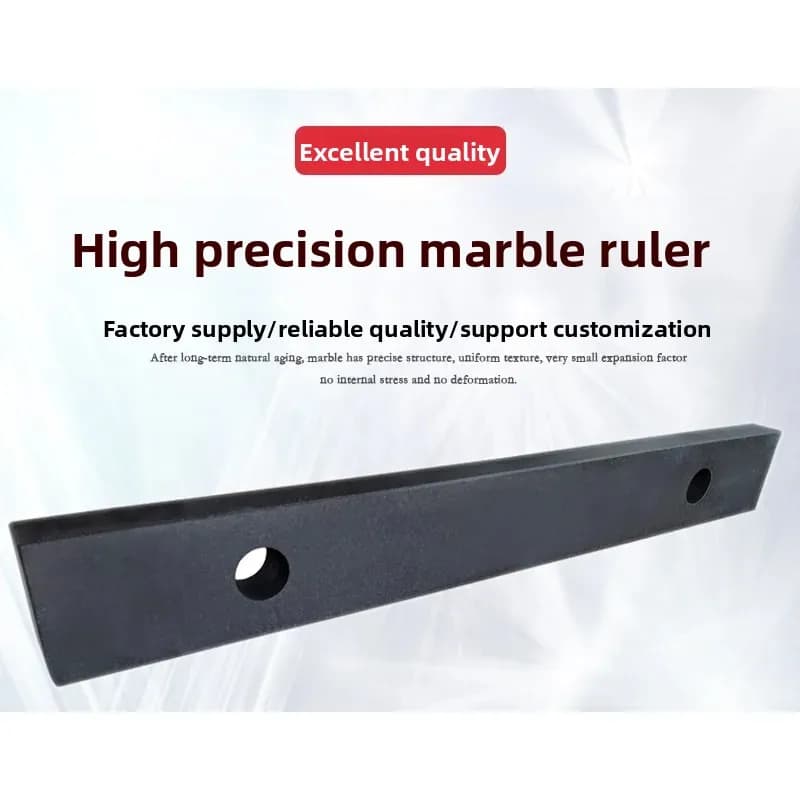 High-precision 000-grade Marble Flat Ruler Precision Cyan Granite Stone Inspection and Measurement Parallel Vertical Flat Ruler