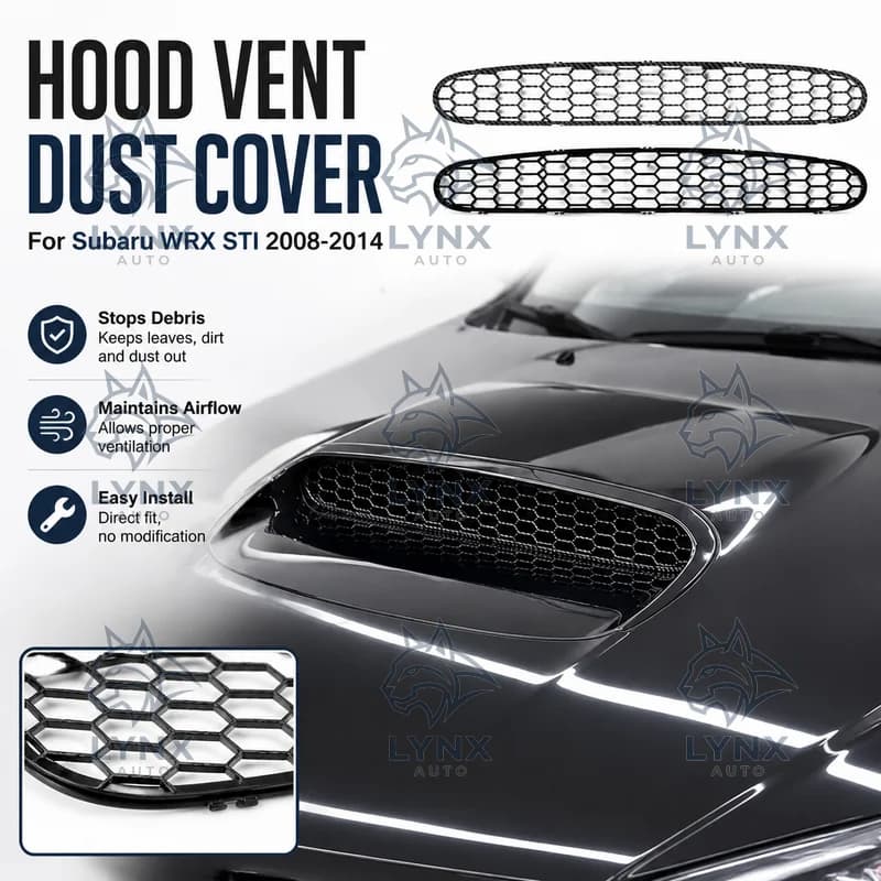 For 2008-2014 Subaru Impreza WRX STI Hood Hood Cover Duct Vent Dust Cover Sticker Decal Air Intake Modification