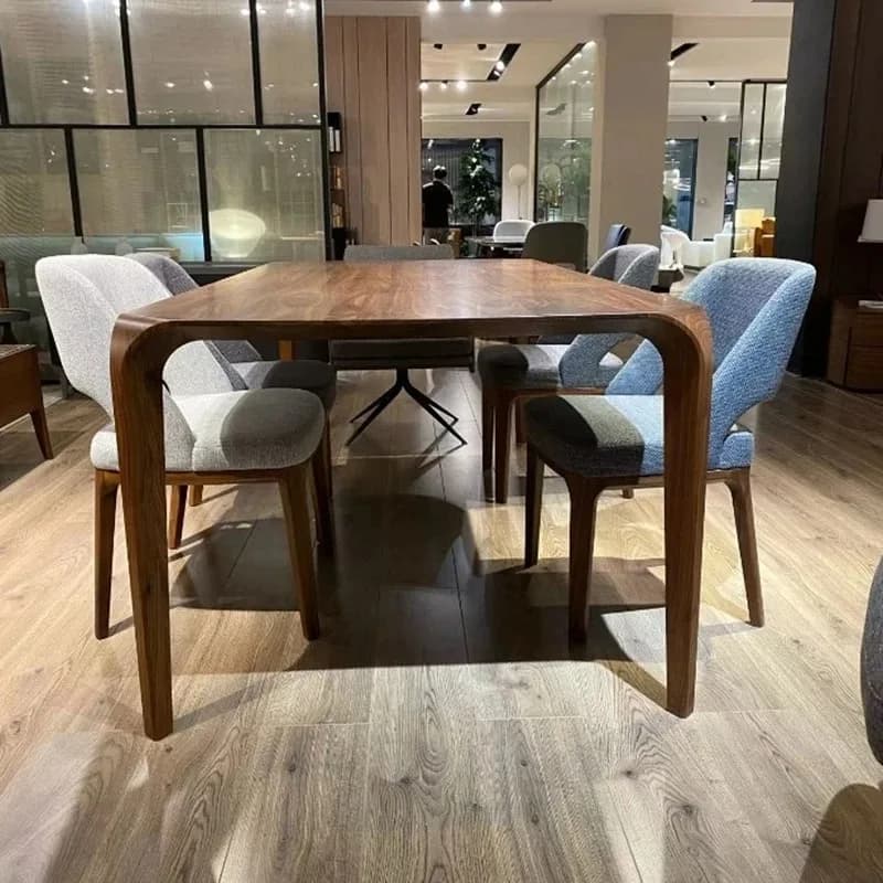 Large Rectangular Dining Table Light Luxury Big Nordic Restaurant Clear Tables Modern Space Saving Mesas De Comedor Home Decor