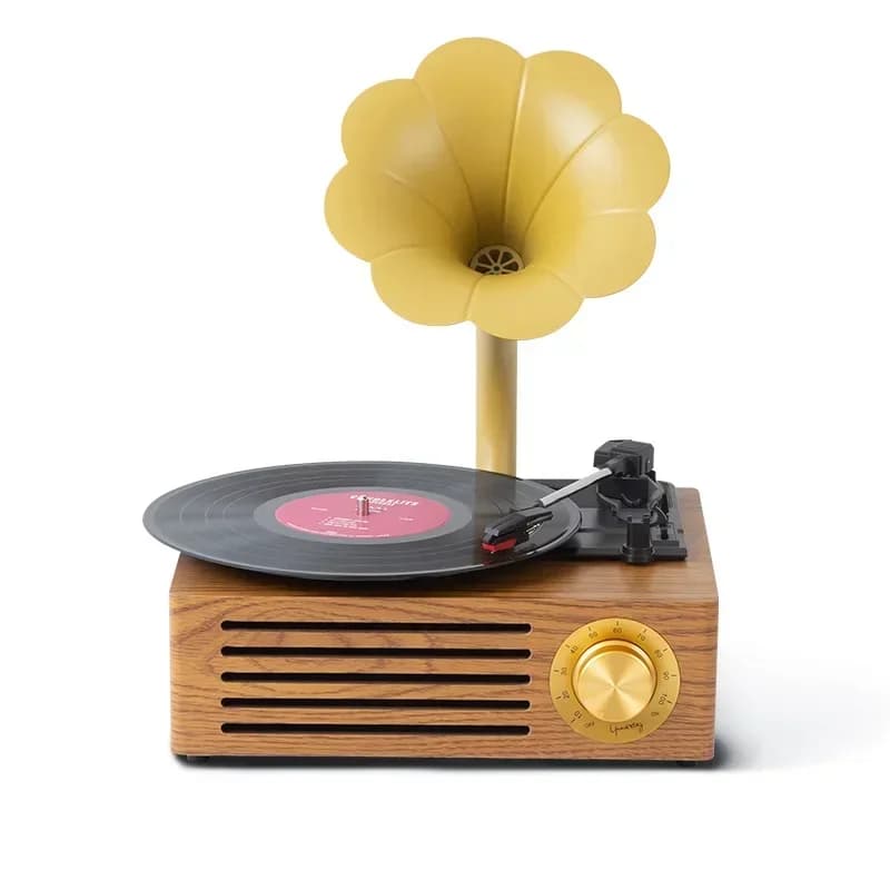 Vinyl record player USB retro record player ornament antique big speaker phonograph