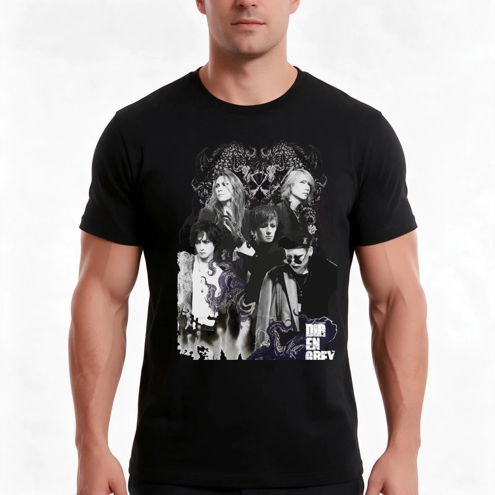 DIR EN GREY 2018 T-Shirt, Summer Casual Cotton Tee, Oversized Streetwear Tops, Vintage Graphic Print, Loose Fit Short Sleeve