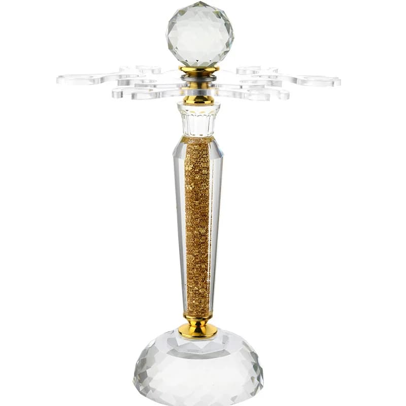 Goblet Champagne Glass Hanging Wine Glass Shelf, Creative Gift Crystal Red Wine Revolving Cup Holder