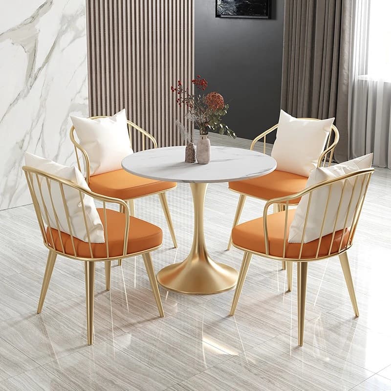 Rest area negotiation table and chair combination leisure reception small round table chairs