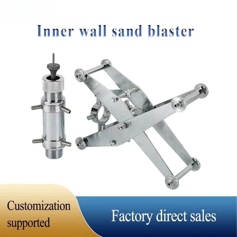 Sandblasting Pipe Inner Wall Adjustable Cage Oil Pipeline Derusting Cleaning