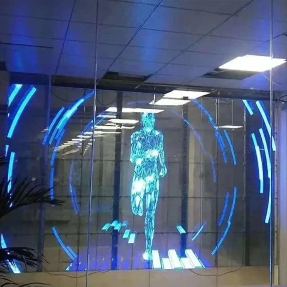 3D Holographic LED Transparent Rear Projection Film Transparent