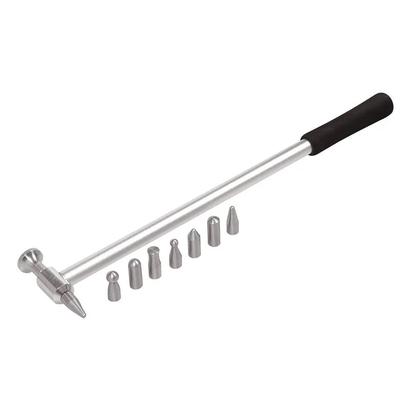 Manufacturer Supplies Silver Stainless Steel Car Dent Repair Hammer Universal Fit Sheet Metal-Free Shaping Traceless Repair