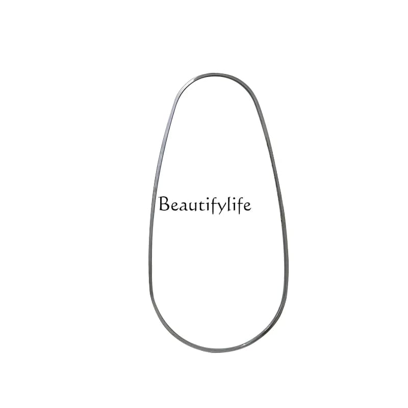 Wall-mounted full-body special-shaped floor-to-ceiling wall-mounted mirror Nordic goose egg fitting mirror