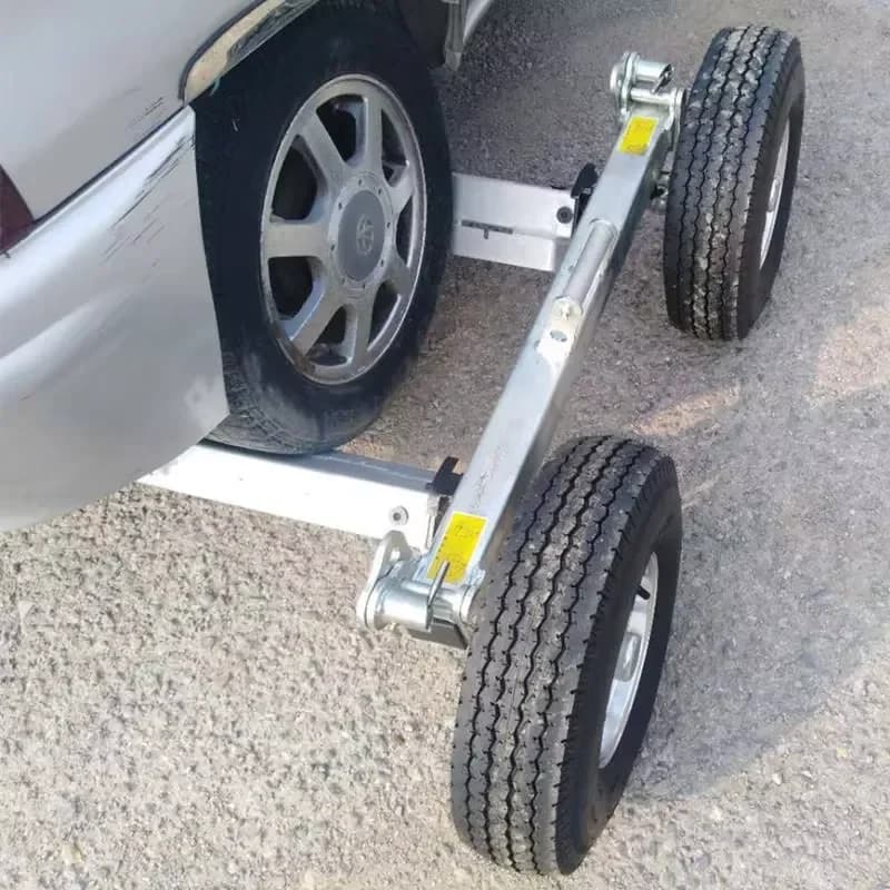 3.5 Ton Heavy Aluminum Alloy Roller Bearing Car Moving Dolly Adjustable Width Full Frame Chassis Wheels 3500kg (7700