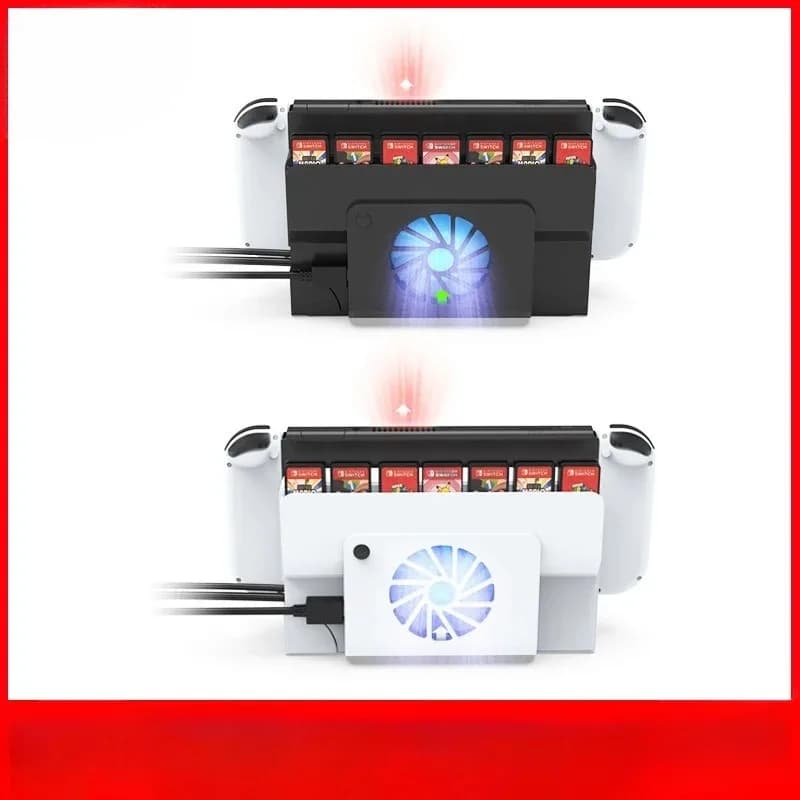 Main unit cooling fan with blue light OLED fan + card slot storage TNS-1155
