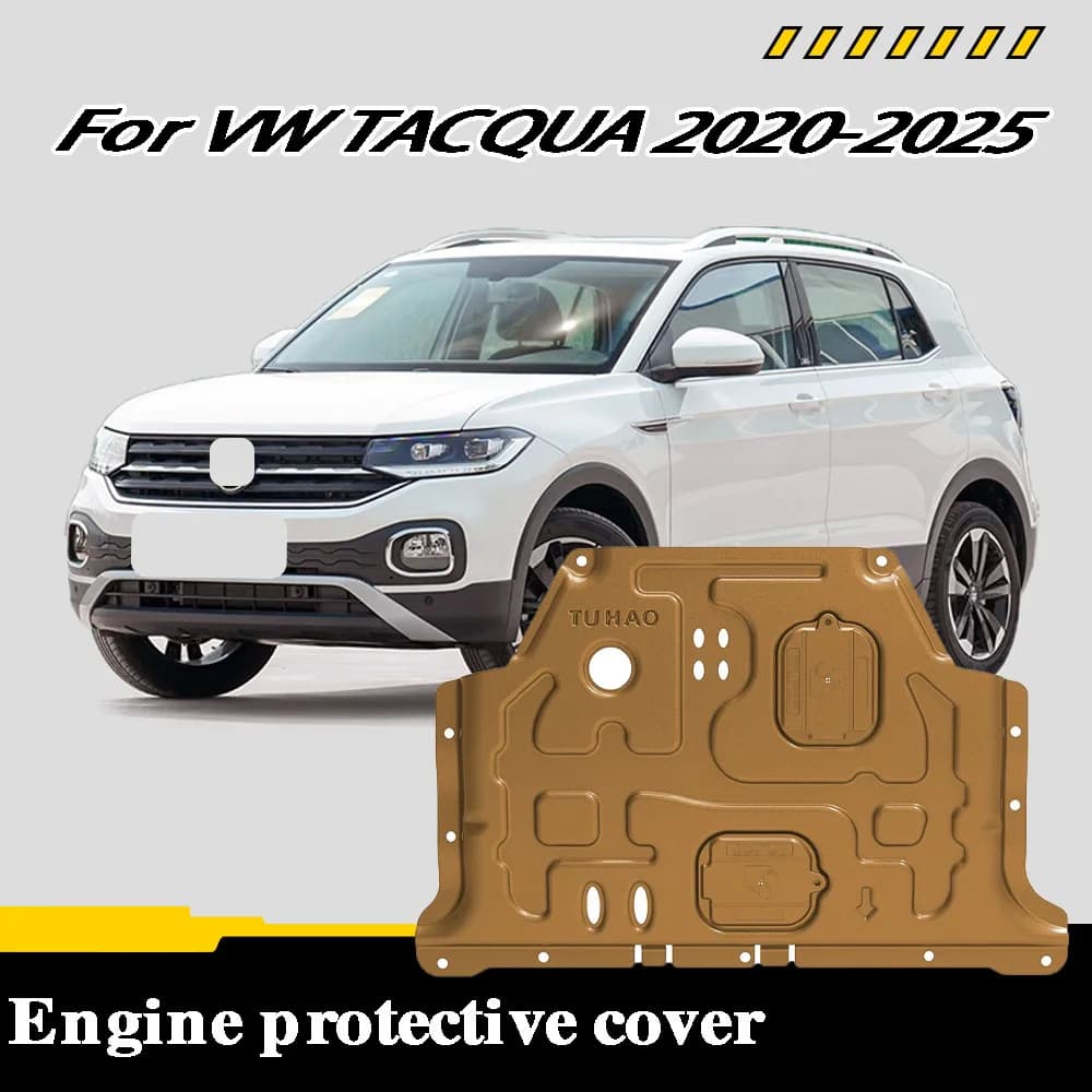 Car Accessories Black Under Engine Guard Mudguard Board Splash Shield Mud Fender Plate Panel For VW TACQUA 2020-2025 1.5L 1.4T