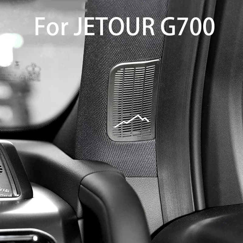 For Jetour G700 2025+ A-Pillar Speaker Cover Stainless Steel  Decorative Sticker Air Vent Dust Cover Interior Car Accessories