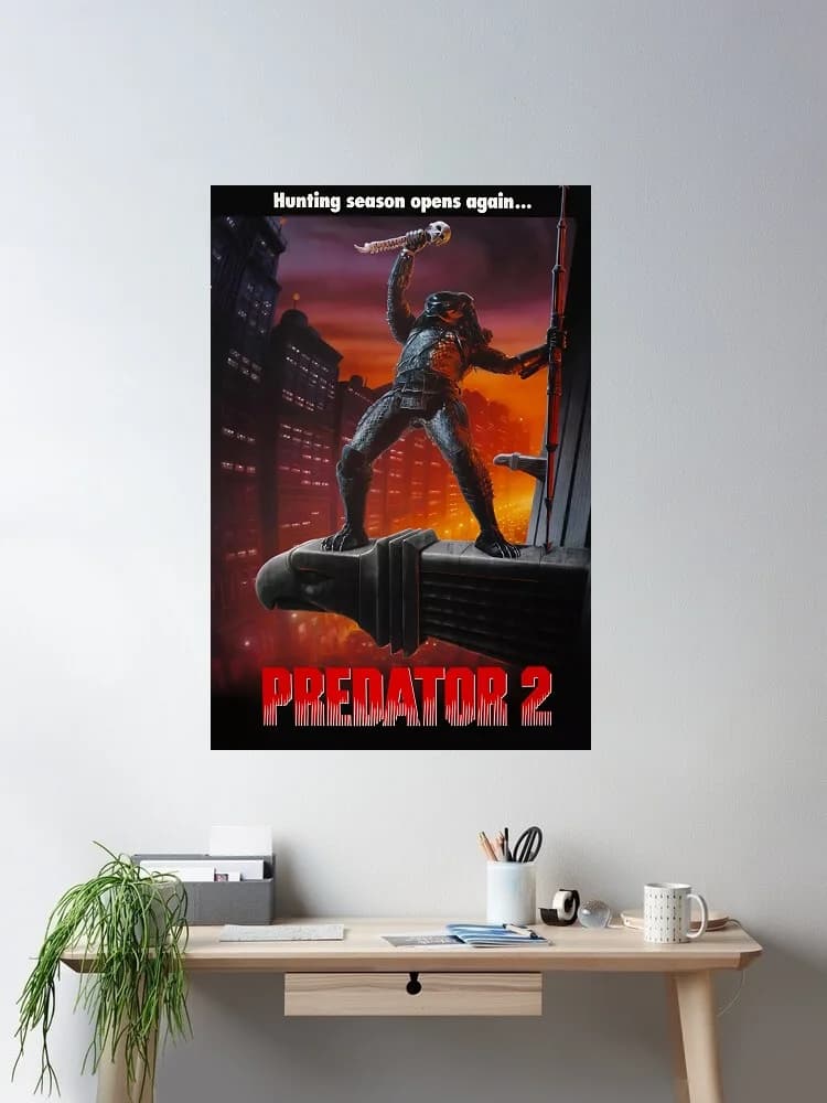 Predator 2 Movie, Art Print Silk Poster Home Wall Decor