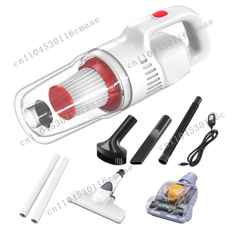Home and car dual-purpose vacuum cleaner, mite remover, filter screen accessories, dust compartment adapter, extension rod