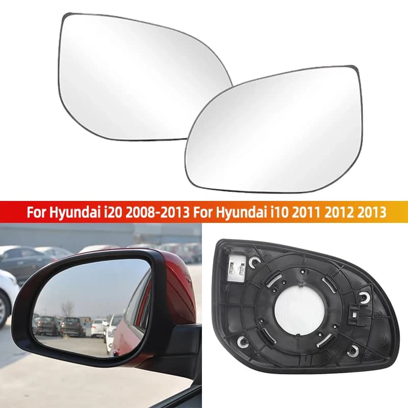 Left Right Heated Rearview Mirror Glass Lens For Hyundai i20 2008-2013 For Hyundai i10 2011 2012 2013 ﻿Side Wing Mirror Glass