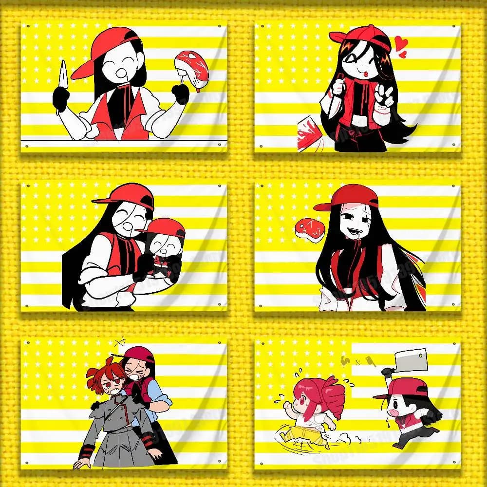 Yi Xi Singer Meat Girl Flag For 150*200cm 60*90cm 60*110cm 80*120cm 100*150cm 50*70cm Outdoor Banner Tapestry