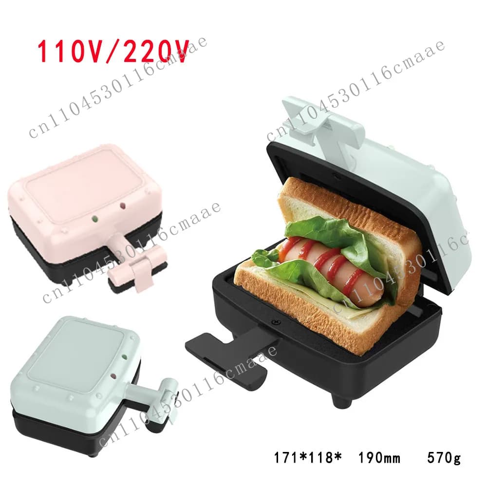 Maker110V-220V Mini Sandwich Maker Baking Burger Maker Double Sided Heated Breakfast Maker