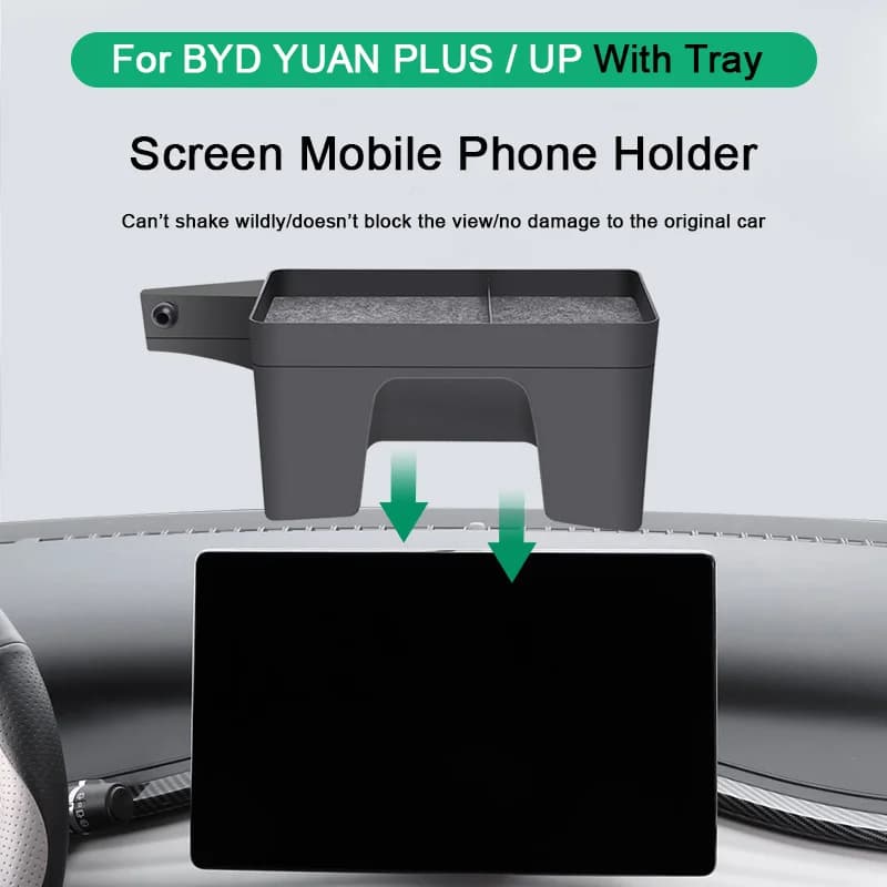 For BYD Yuan PLUS Atto 3 2022 Yuan Up 2024 Car Special Mobile Phone Holder GPS Navigation Bracket Base Storage Box Accessories