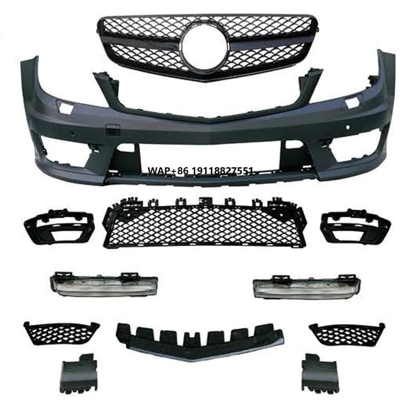 High Quality PP front bumper body kit for Tunning Body Kits W204 Front Bumper Car Bumper