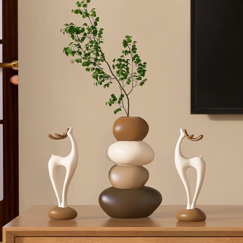 HYS times come and go vase deer desktop decoration ornament living room dining room TV cabinet housewarming new home gift