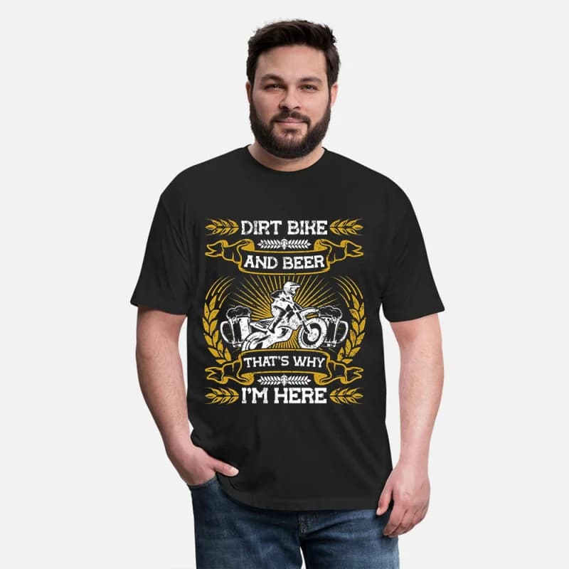 Ride Bike and Beer Funny Motorcycle Retro Cafe Racer Gift T-Shirt for Racing bikers 100% cotton Graphic clothes All size Tee