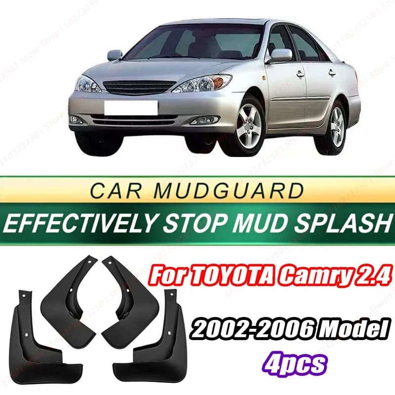 For TOYOTA Camry 2.4 2002-2006 Model 4PCS Front Rear Mud Flaps Splash Guards Fender Mudguards Auto Accessories