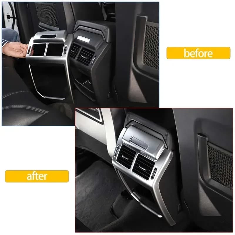 For 2014-2018 Land Rover Range Rover Evoque ABS car rear air conditioning air outlet anti-kick mask sticker interior accessories