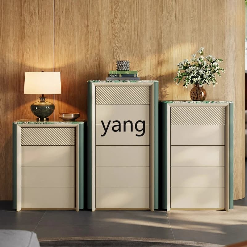 Lhh  light luxury four-bucket cabinet Italian modern marble bedroom storage three five six bucket cabinet