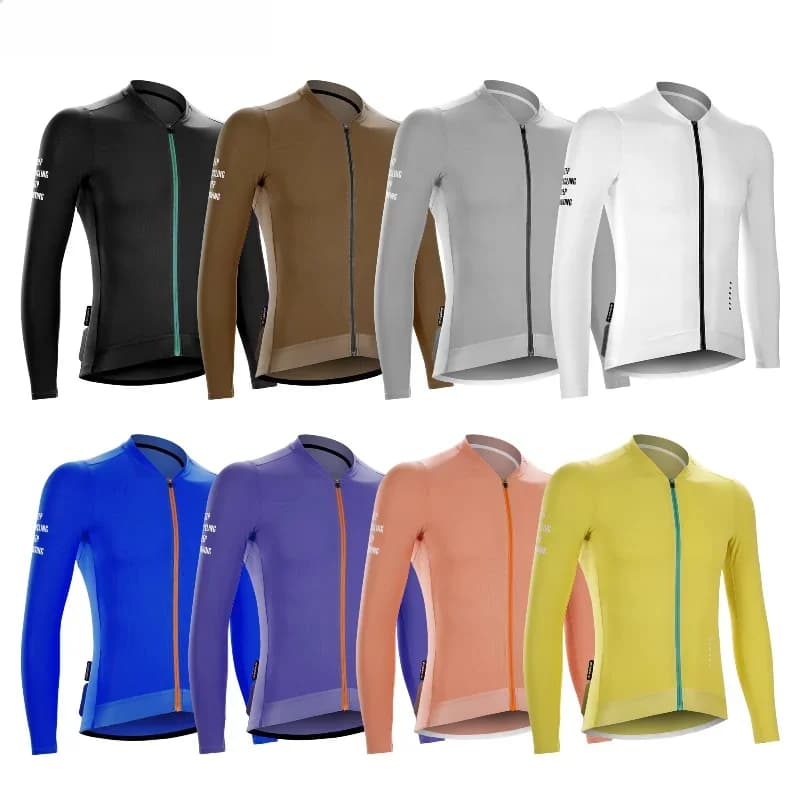 Breathable Quick Drying Compression Cutting Professional Bicycle Clothing Custom Cycling Sweatshirt Men