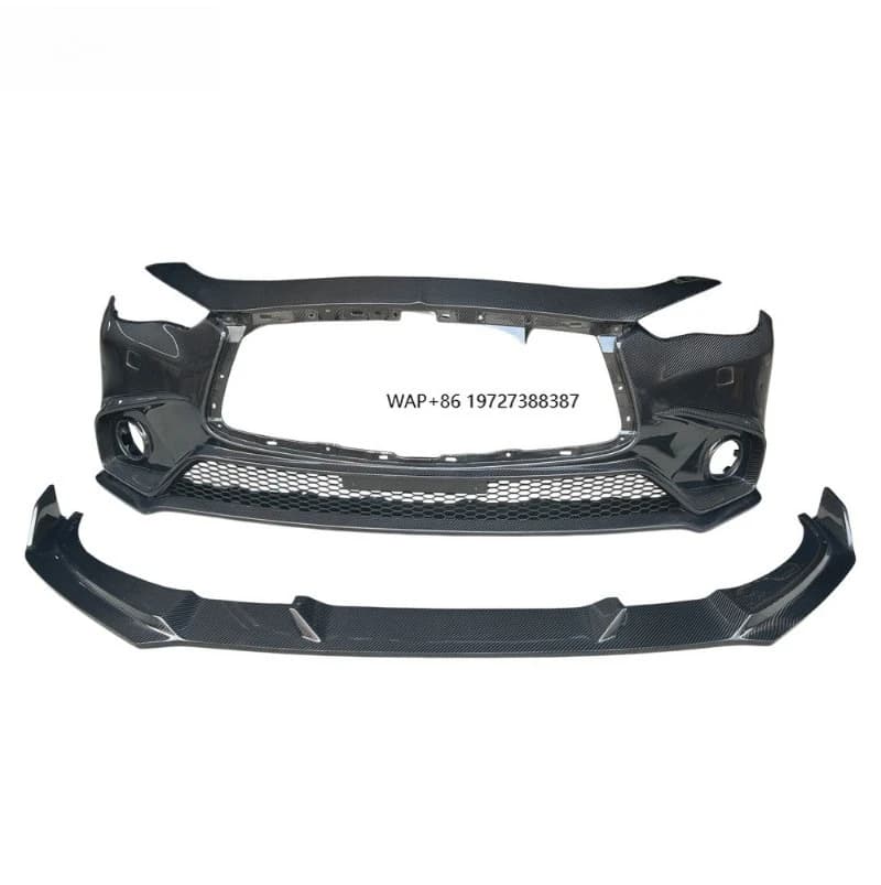 Q60 Carbon Fiber Bumper, Suitable for 2016-2022 Q60 and Q60S Retrofit Carbon Fiber Bumpers.