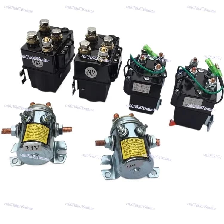 DC Motor 250A 450A 12000 Pounds Electric Winch Controller Electromagnetic Relay Pure Copper